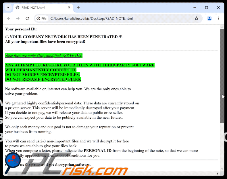 SolutionWeHave ransomware ransom note (READ_NOTE.html) GIF