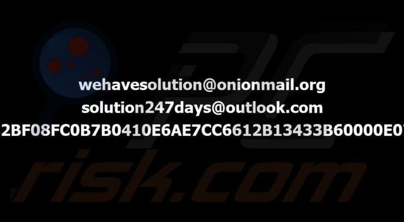 SolutionWeHave ransomware wallpaper