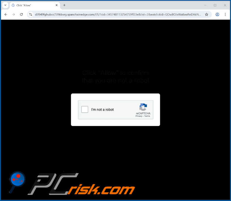 spanchainedge[.]com website appearance (GIF)