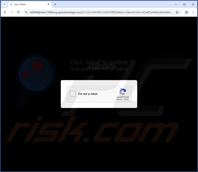 spanchainedge[.]com pop-up redirects