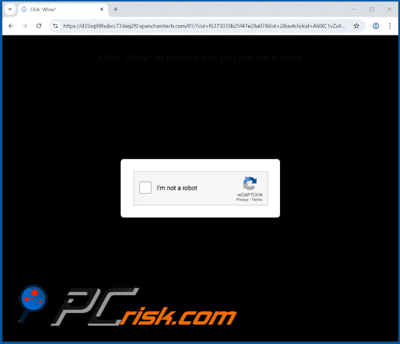 spanchaintech[.]com website appearance (GIF)