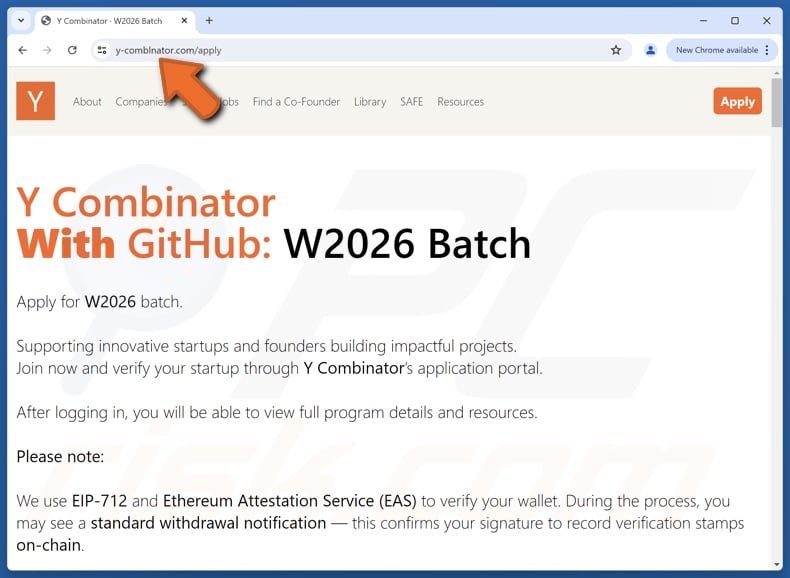 Fake Y Combinator - W2026 Batch website