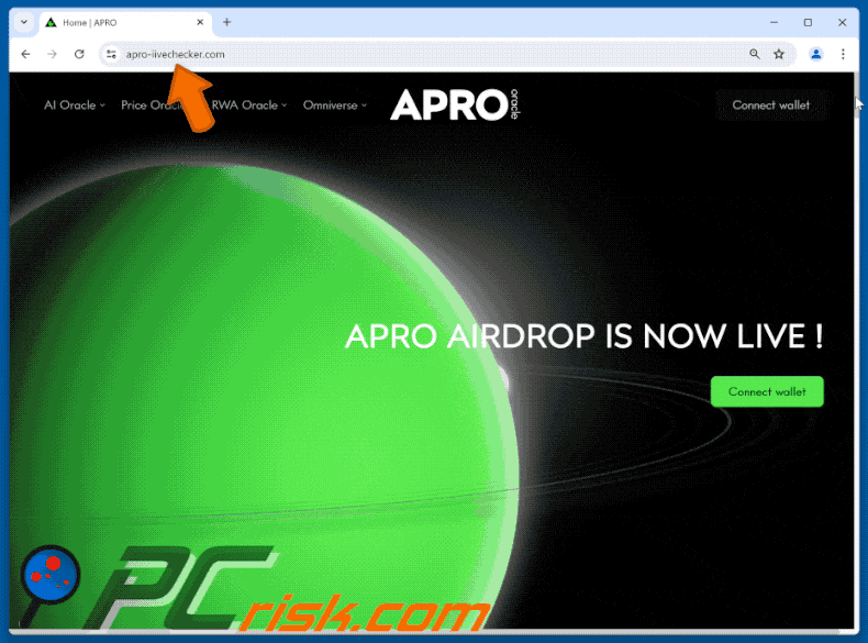 Appearance of APRO ($AT) Airdrop scam