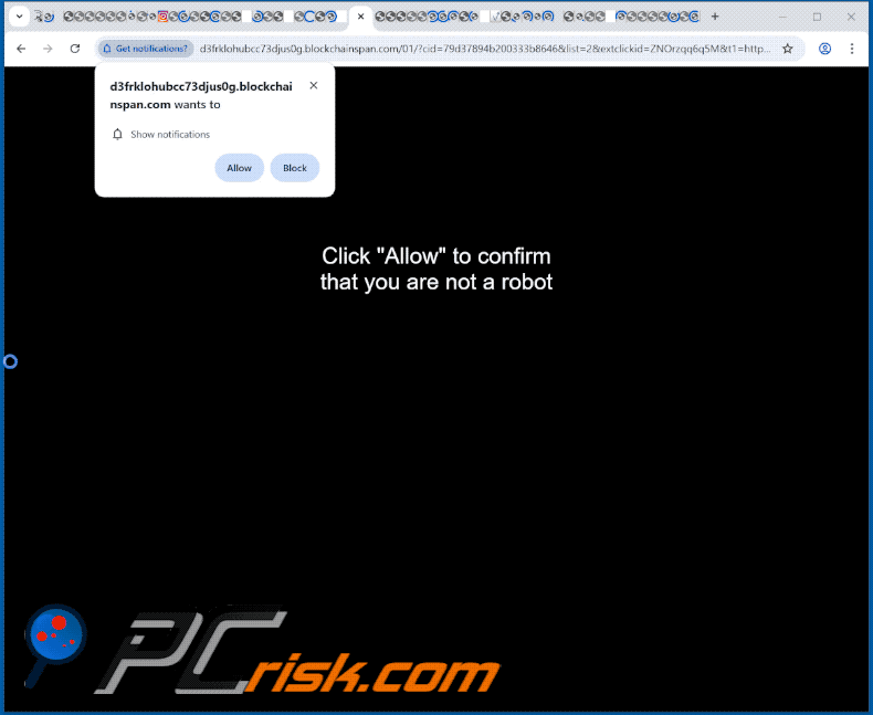 blockchainspan[.]com website appearance (GIF)