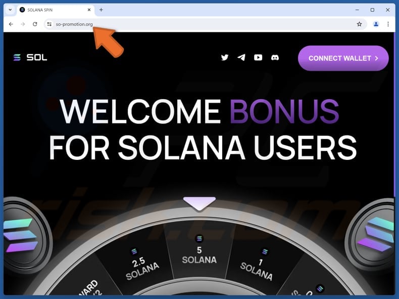 Bonus For Solana Users scam
