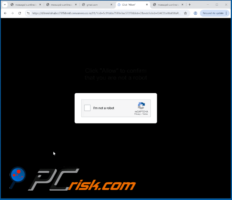 cenvonero.co[.]in website appearance (GIF)