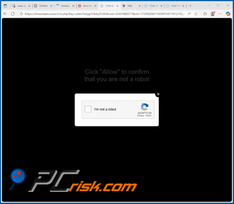 chounseen.co[.]in website appearance (GIF)