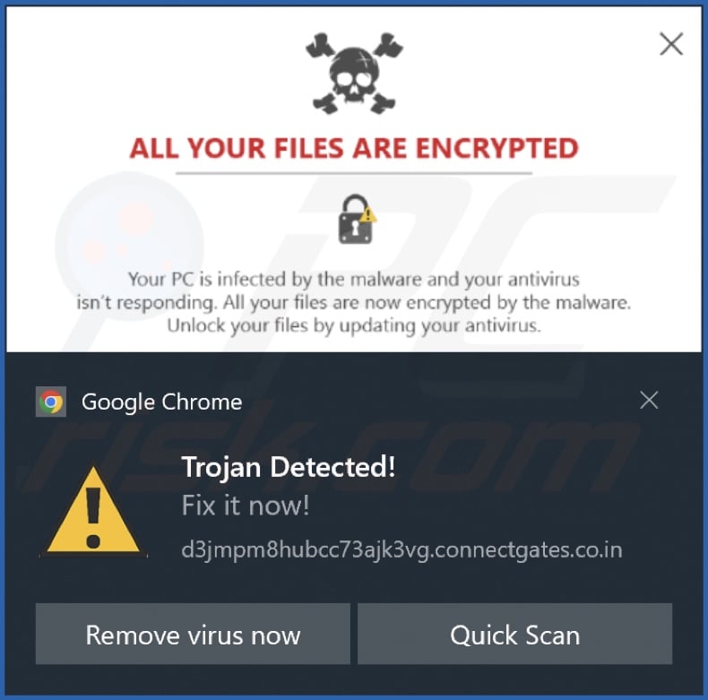 Ad delivered by the connectgates.co[.]in webpage