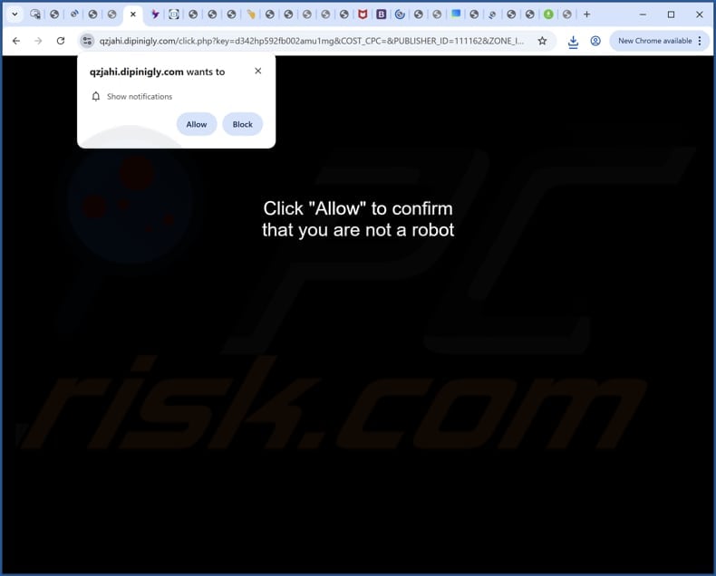 dipinigly[.]com ads