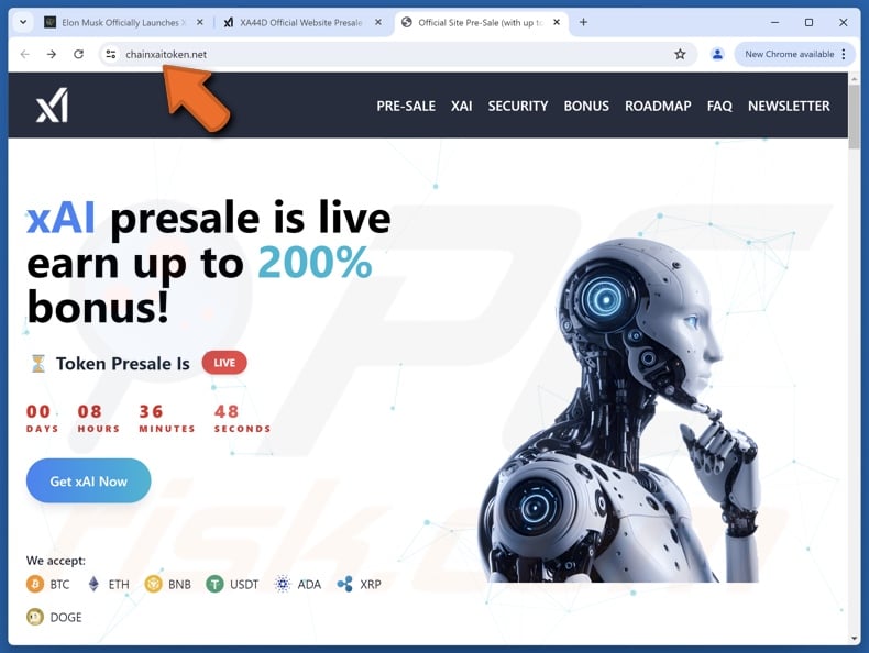 xAI Token Launch scam