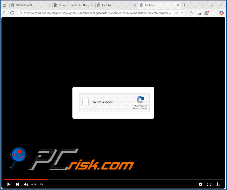 eroronf.co[.]in website appearance (GIF)