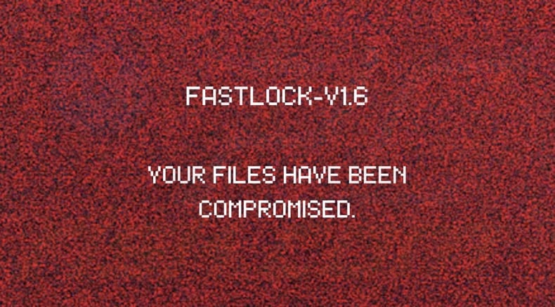 FastLock ransomware wallpaper