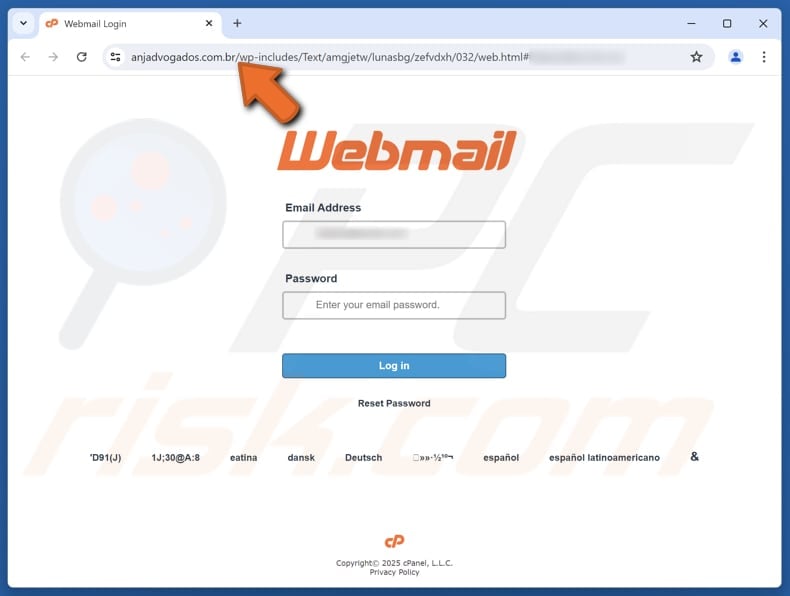 Final Notice - Complete Verification Email Scam fake website (anjadvogados.com.br)