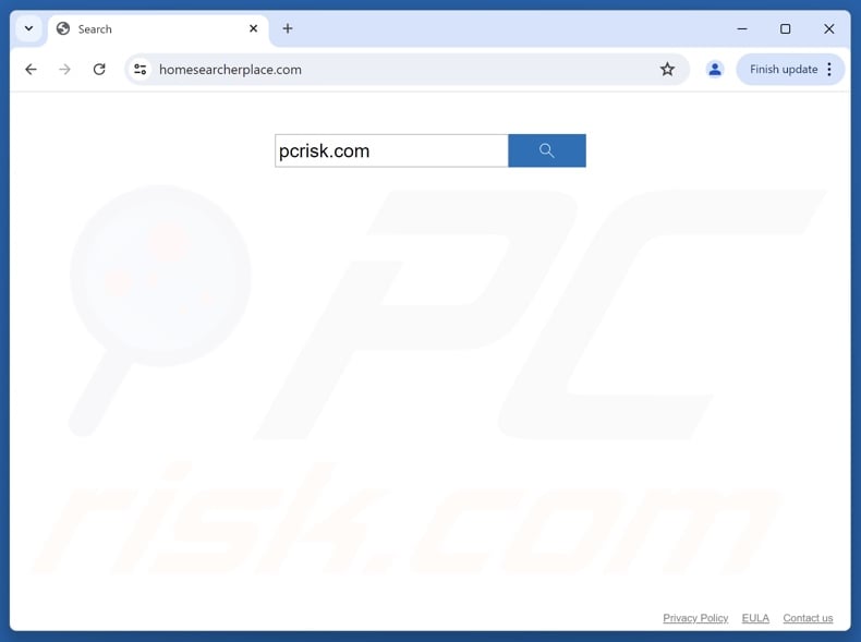homesearcherplace[.]com browser hijacker