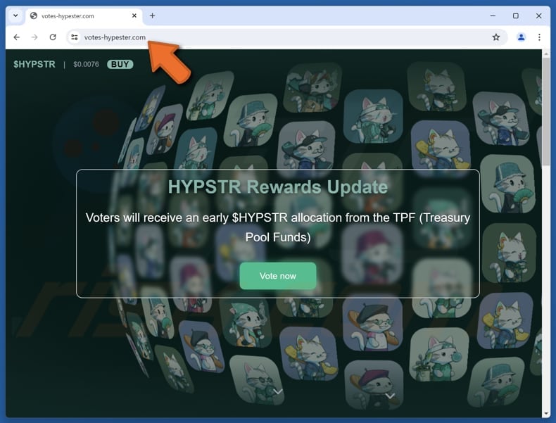 $HYPSTR Vote Rewards scam