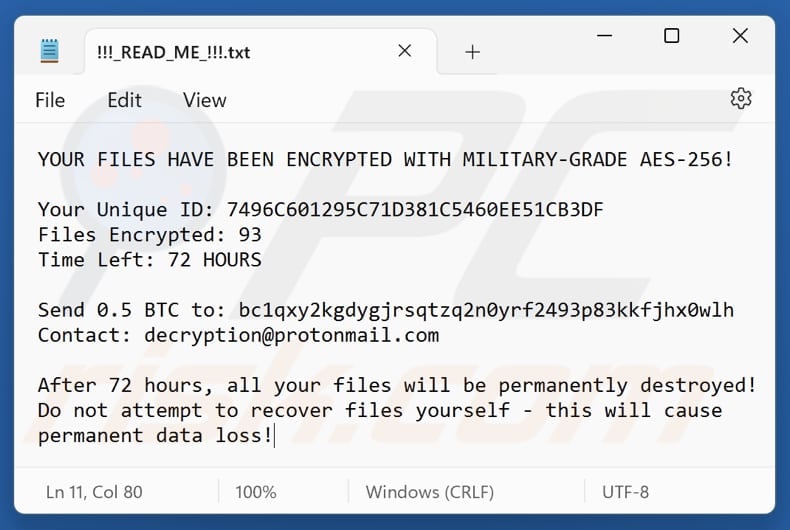 Jokdach ransomware text file (!!!_READ_ME_!!!.txt)