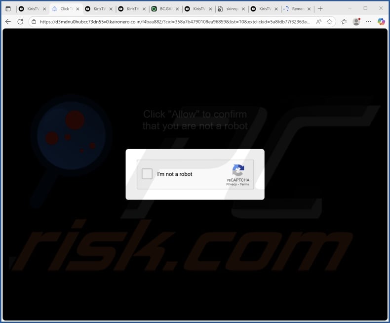 kaironero.co[.]in pop-up redirects