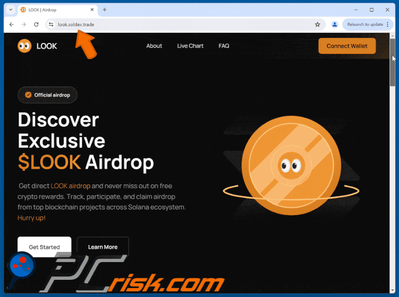 Appearance of $LOOK Airdrop scam