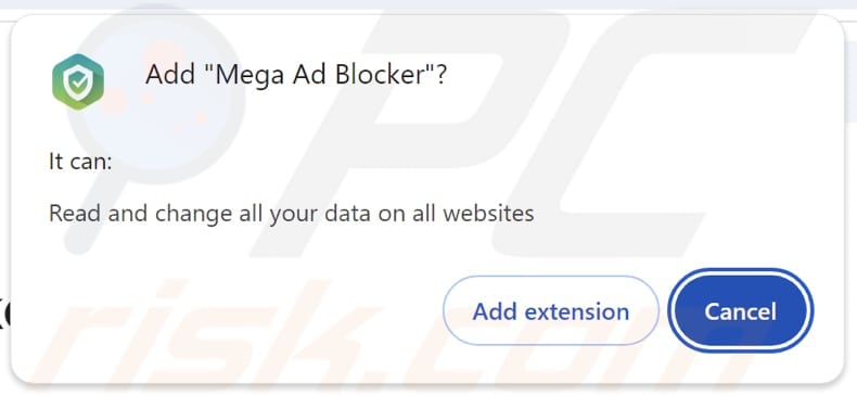 Mega Ad Blocker adware permissions