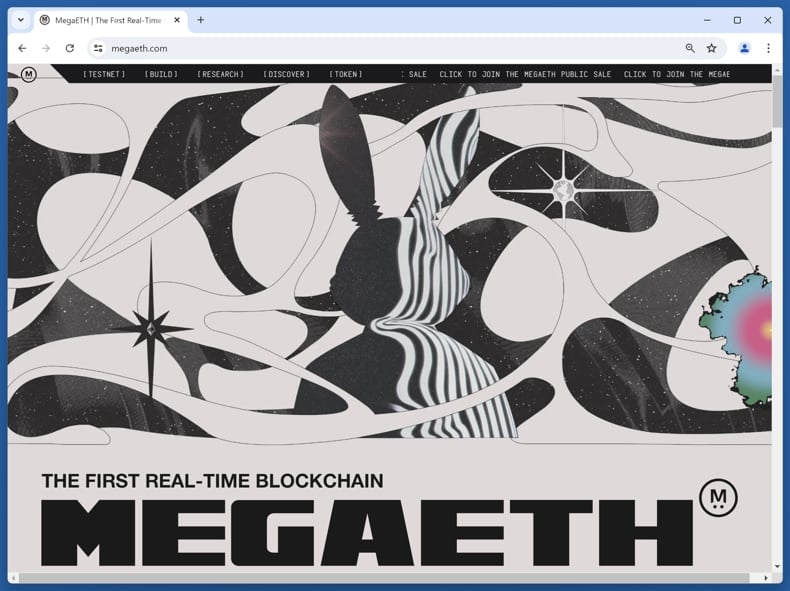 MegaETH Token Distribution Scam real website (megaeth.com)