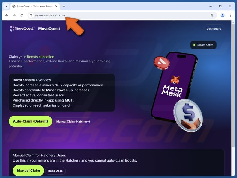 MoveQuest Boost Allocation scam