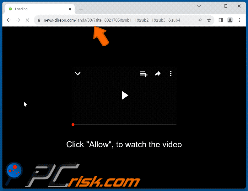 news-direpu[.]com website appearance (GIF)