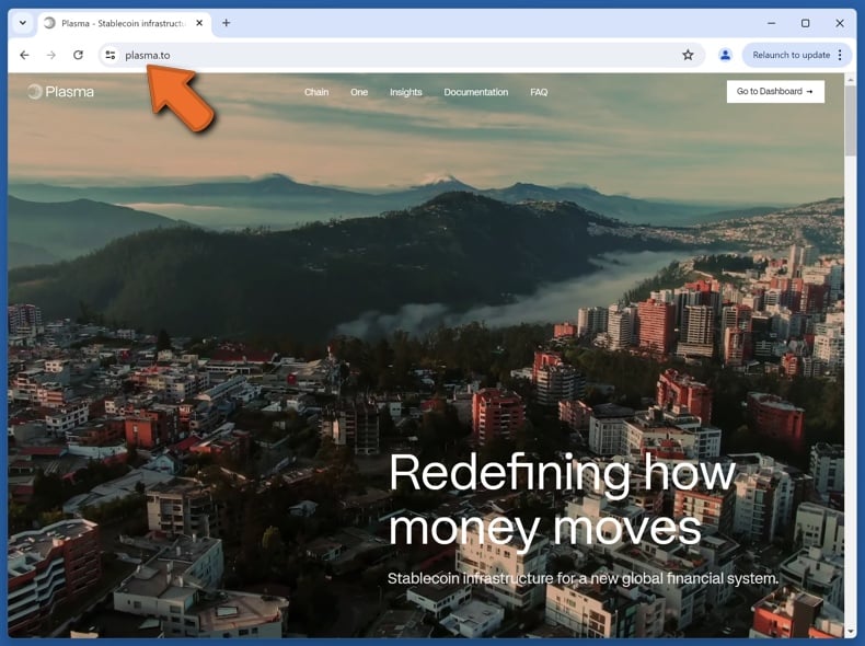Appearance of the real Plasma website (plasma.to)