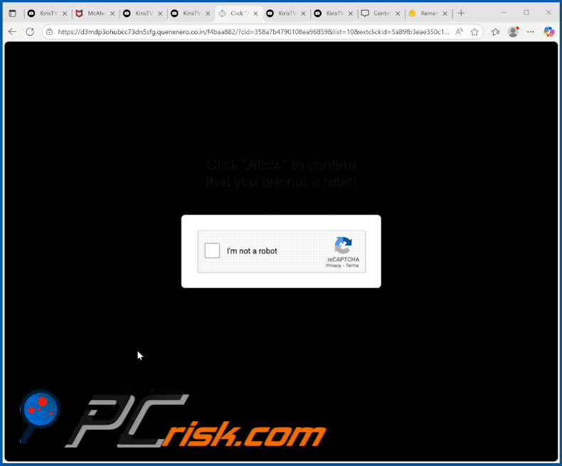 quenxnero.co[.]in website appearance (GIF)