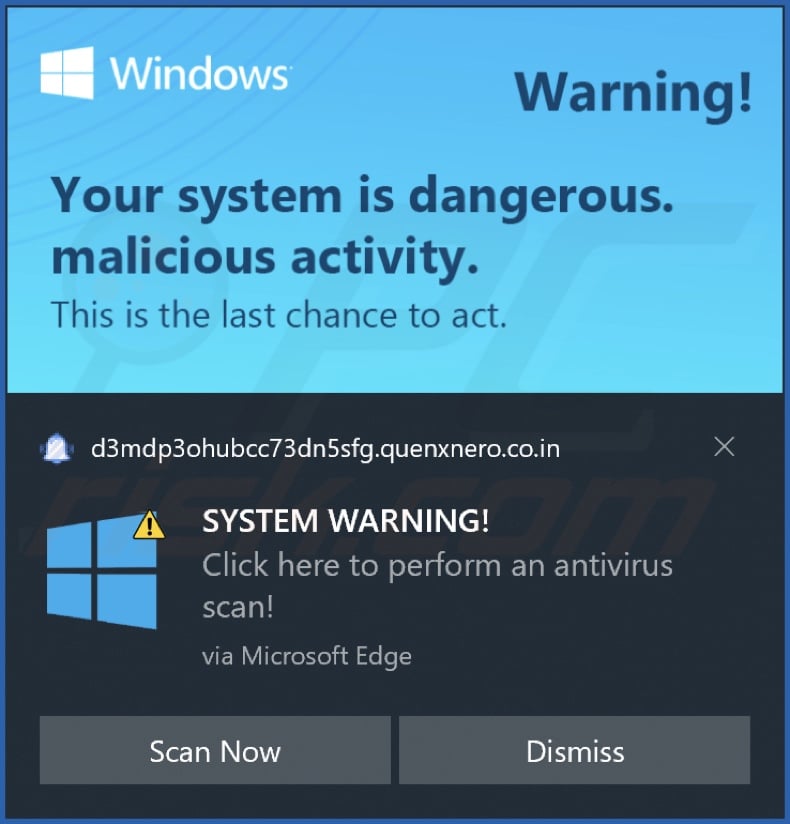 Ad delivered by the quenxnero.co[.]in webpage