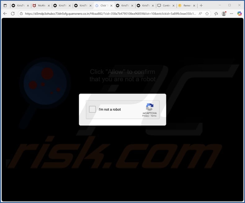 quenxnero.co[.]in pop-up redirects