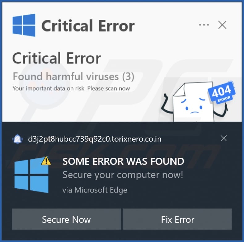 Ad delivered by the torixnero.co[.]in webpage