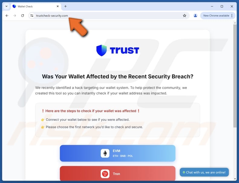 Trust Wallet Security Breach scam