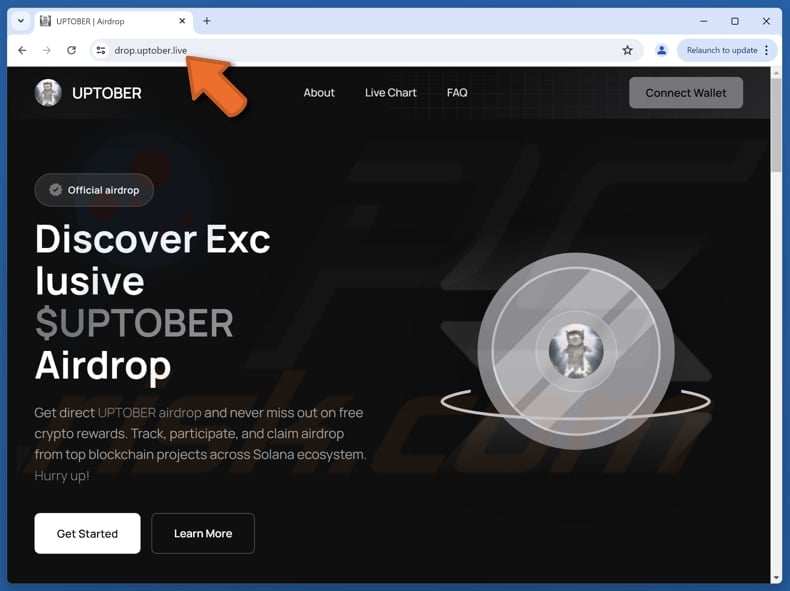 UPTOBER Airdrop scam