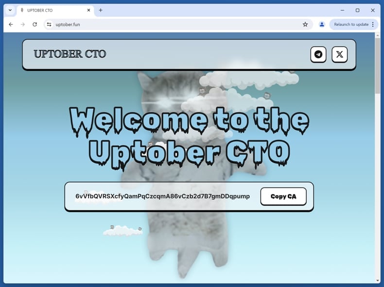 UPTOBER airdrop scam real website (uptober.fun)