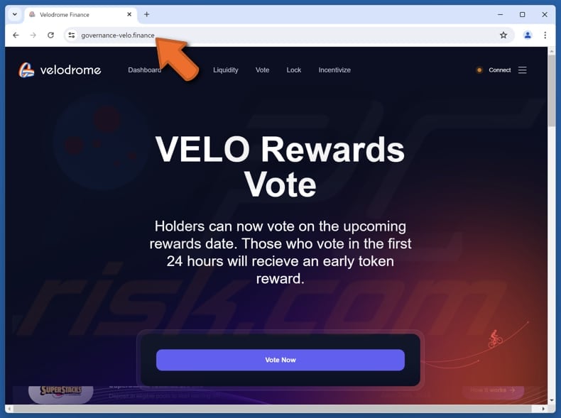 Velodrome Finance ($VELO) Vote Rewards scam
