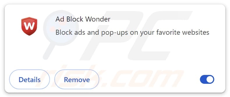 Ad Block Wonder adware