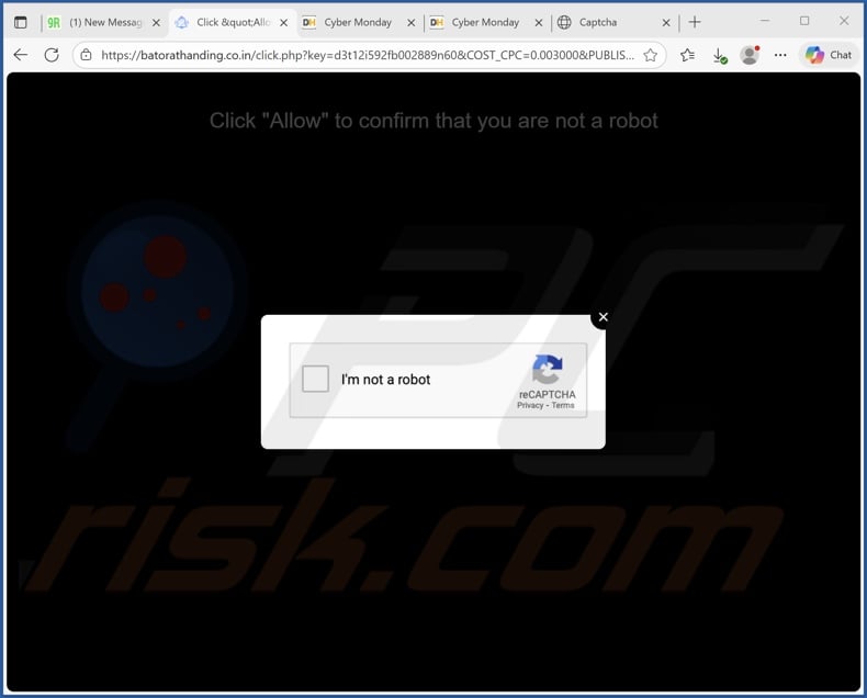 batorathanding.co[.]in pop-up redirects