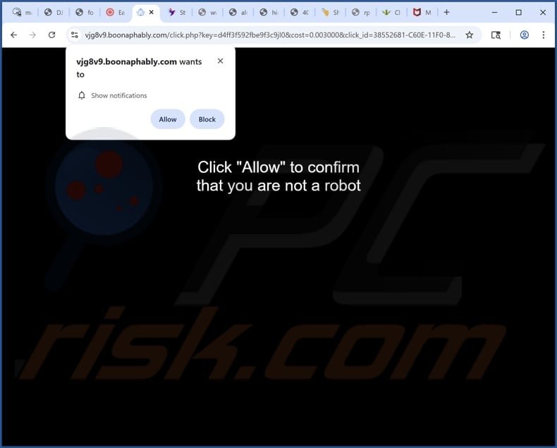 boonaphably[.]com pop-up redirects