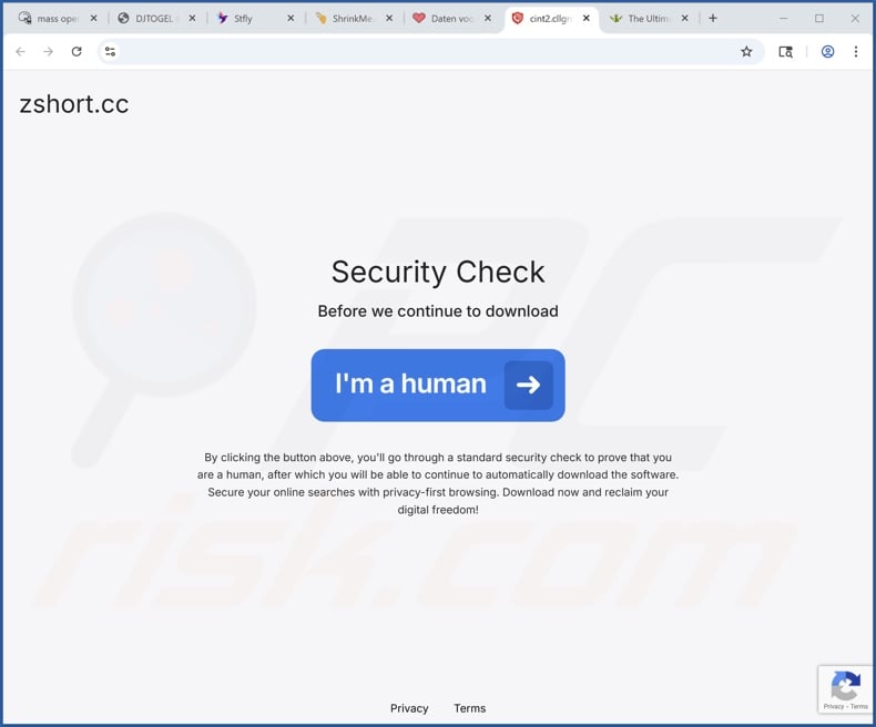 Website used to promote CallGuard PUA