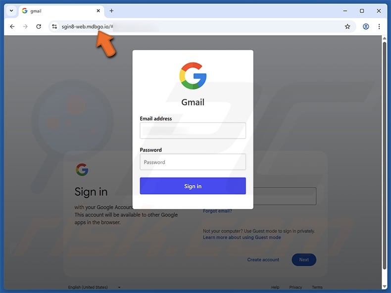Changes In The cPanel Webmail Server scam email promoted phishing site