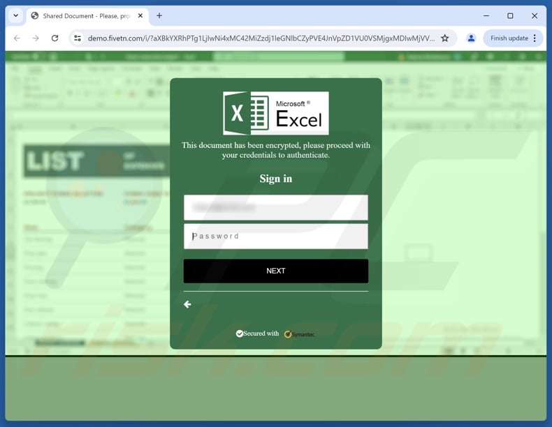DHL - Shipment Registered To Your Email scam email promoted phishing site