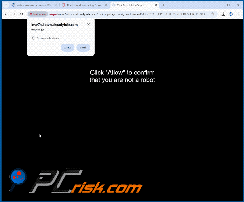 droadyfule[.]com website appearance (GIF)