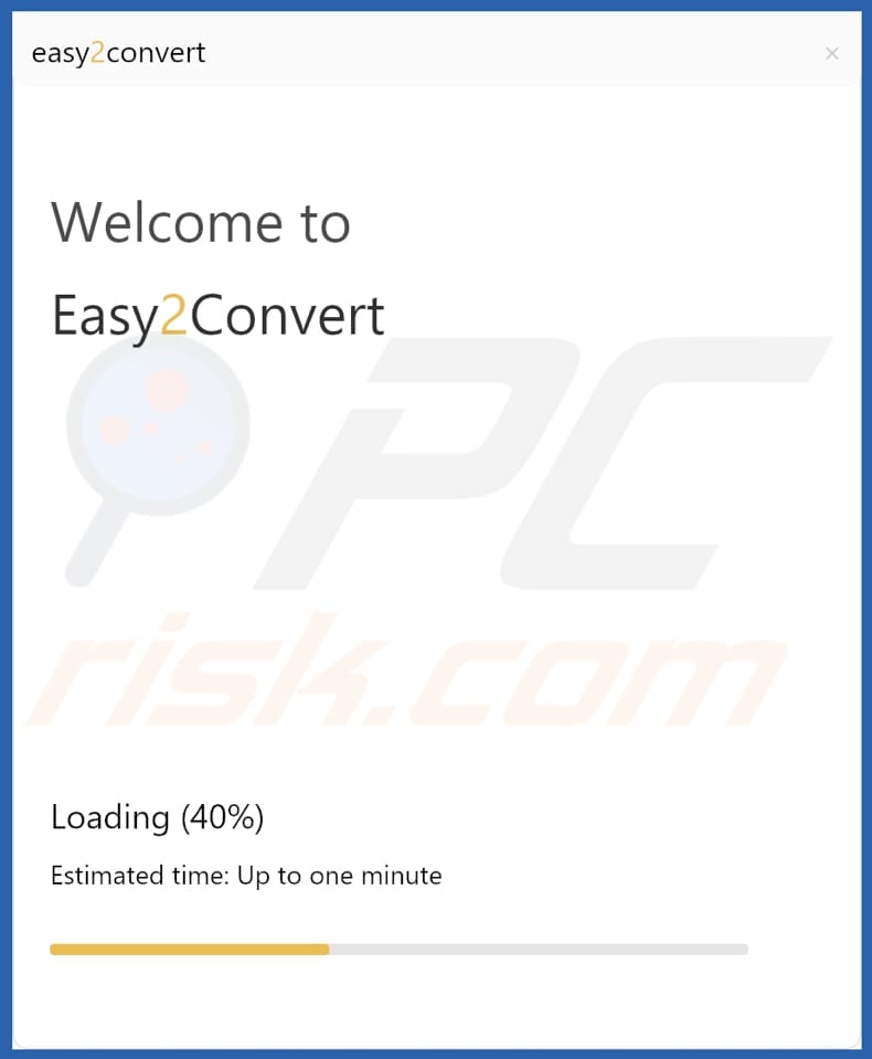 Easy2Convert PUA installation setup