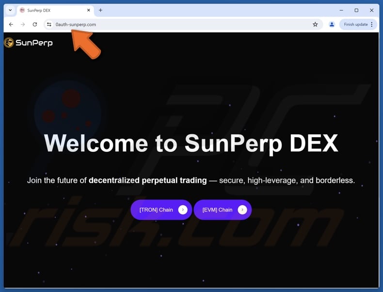 Fake SunPerp website