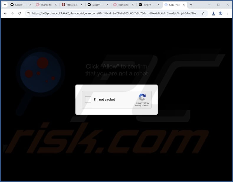 fusionbridgelink[.]com pop-up redirects