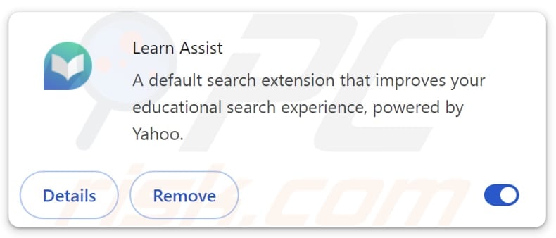 learnassistsearch.com browser hijacker