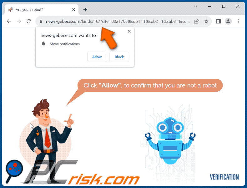 news-gebece[.]com website appearance (GIF)