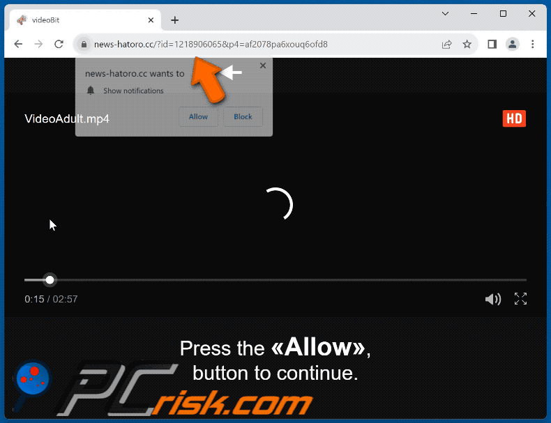 news-hatoro[.]cc website appearance (GIF)
