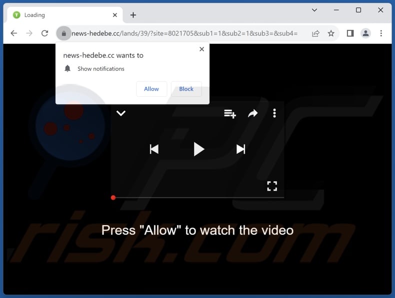 news-hedebe[.]cc pop-up redirects
