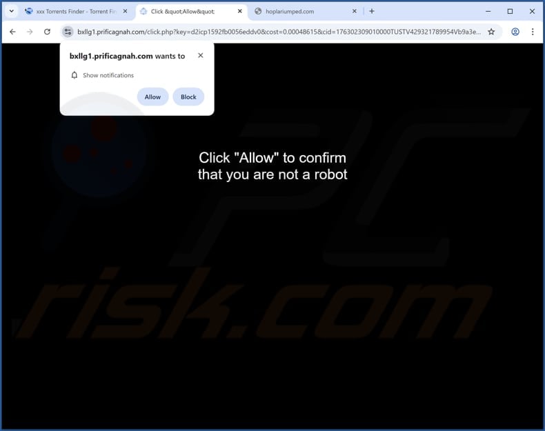 prificagnah[.]com ads
